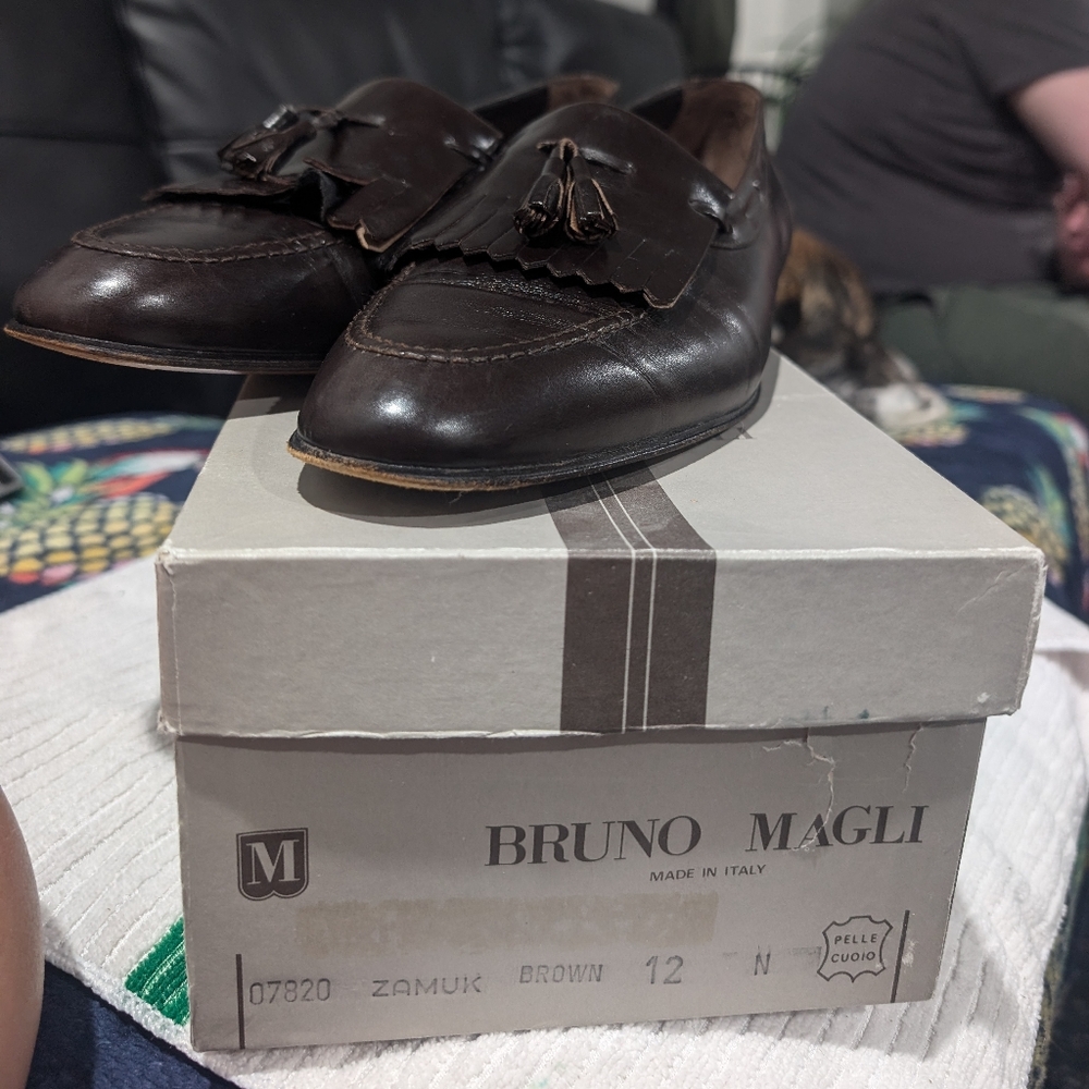 Vintage Bruno Magli - Dark Brown - 12 N